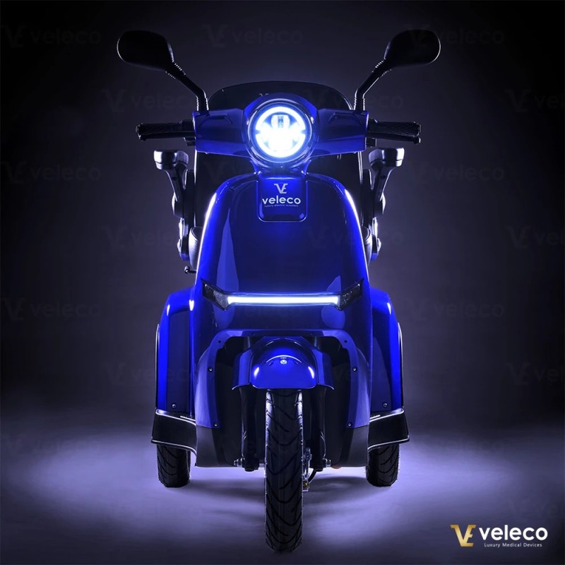 Veleco TURRIS: Dreirad-Mobilitätsroller, LED-Beleuchtung