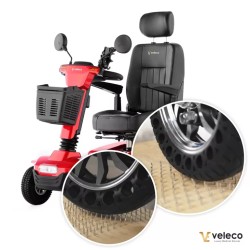 Veleco Vollgummireifen für den Elektromobil-Scooter JUMPY – Set mit 4 Stück