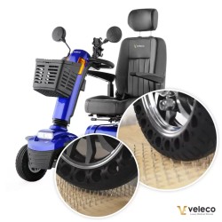 Veleco Vollgummireifen für den Mobilitätsscooter LOOPER – Set mit 4 Stück